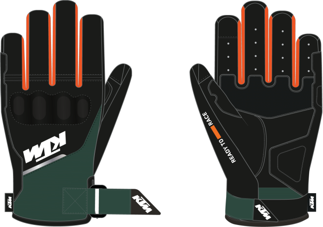 TWO 4 RIDE V3 GLOVES BLACK/GREEN