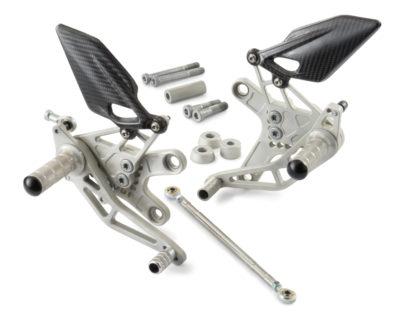 Footpeg set, cpl, adjustable