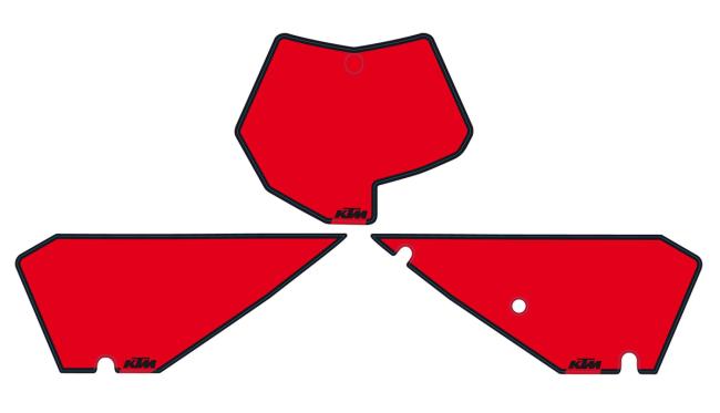 NO.PLATE BACKGR. RED SX 07