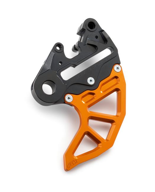 BRAKE CALIPER SUPPORT WITH BRAKE DISC GUARD
