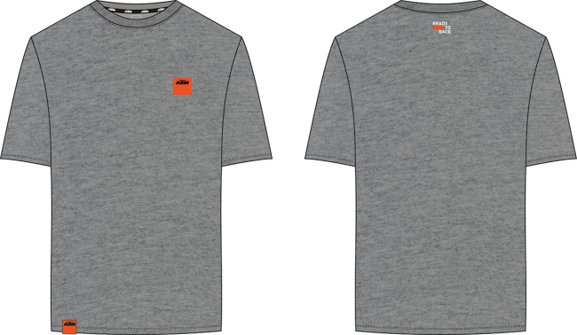 PURE T-SHIRT - DARK GREY MELANGE