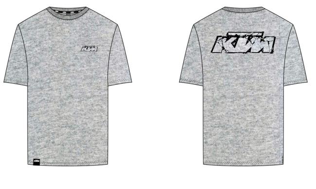 LOGO T-SHIRT LIGHT GREY MELANGE