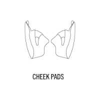 X-SPIRIT 3 CHEEK PADS SET 39 MM