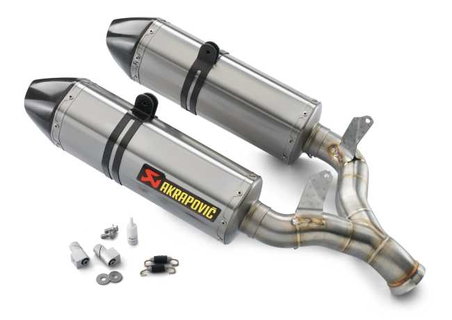 SLIP-ON TITANIUM SILENCER-SET