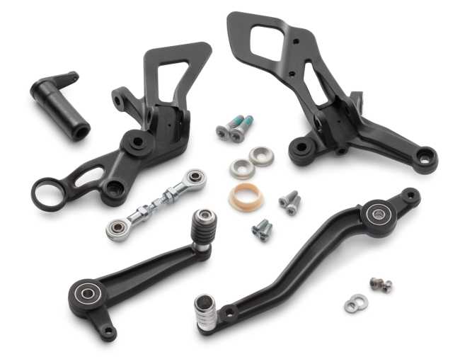 FOOTRESTS CPL. BLACK