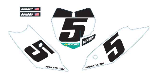 STARTNUMBER KIT "DUNGEY"