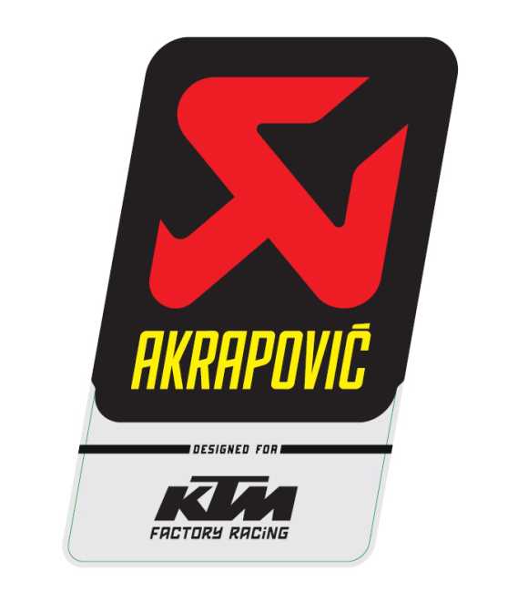 STICKER AKRAPOVIC OEM