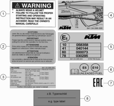 TECHNIC INFORMATION STICKER
