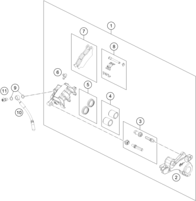ZACISK HAMULCA TYLNEGO