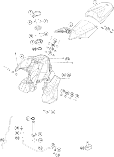 ZBIORNIK PALIWA, SIEDZENIE