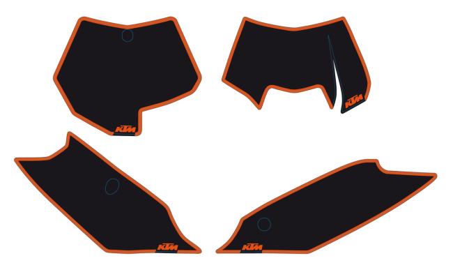 NO.PLATE BACKGR. BLACK SX 11