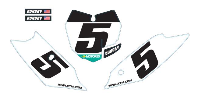 STARTNUMBER KIT "DUNGEY"