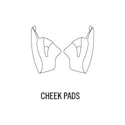 X-SPIRIT 3 CHEEK PADS SET 39 MM